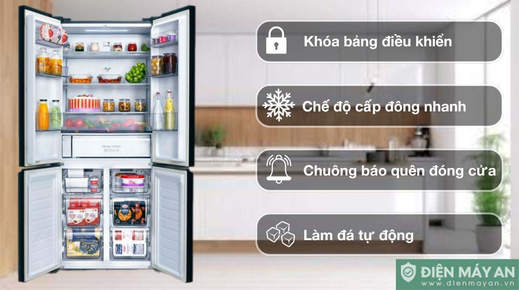 Tủ lạnh Panasonic Inverter 510 lít Multi Door NR-X561GB-VN